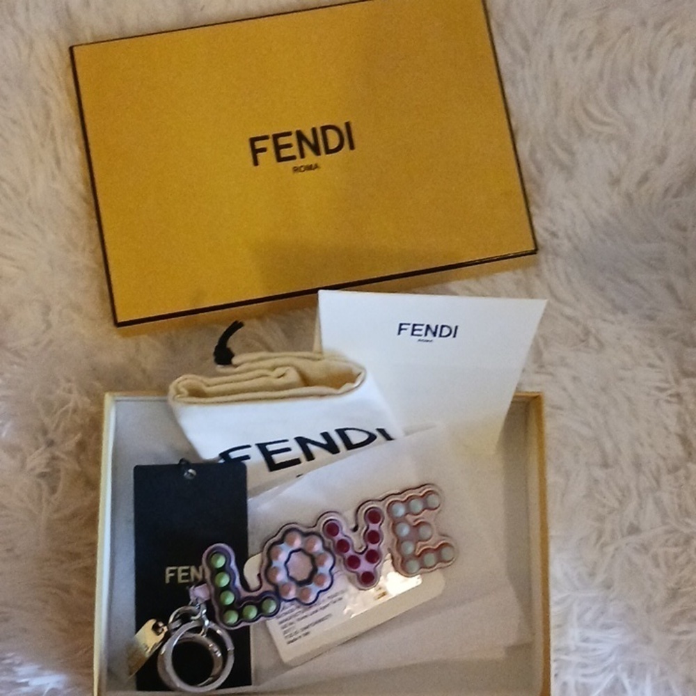 Fendi Love  Studded USB charm.